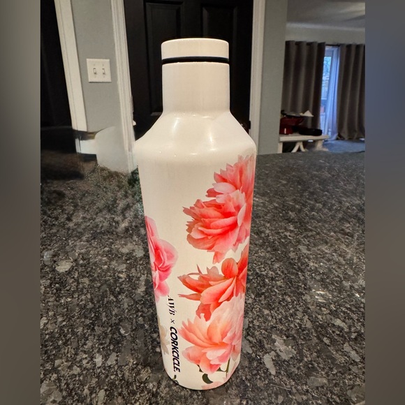 Corkcicle White and Pink Floral Bottle - Picture 2 of 2